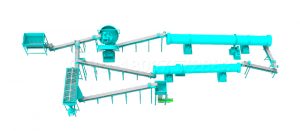 Complete Production Line to Make Granular Fertilizer from Manure Waste